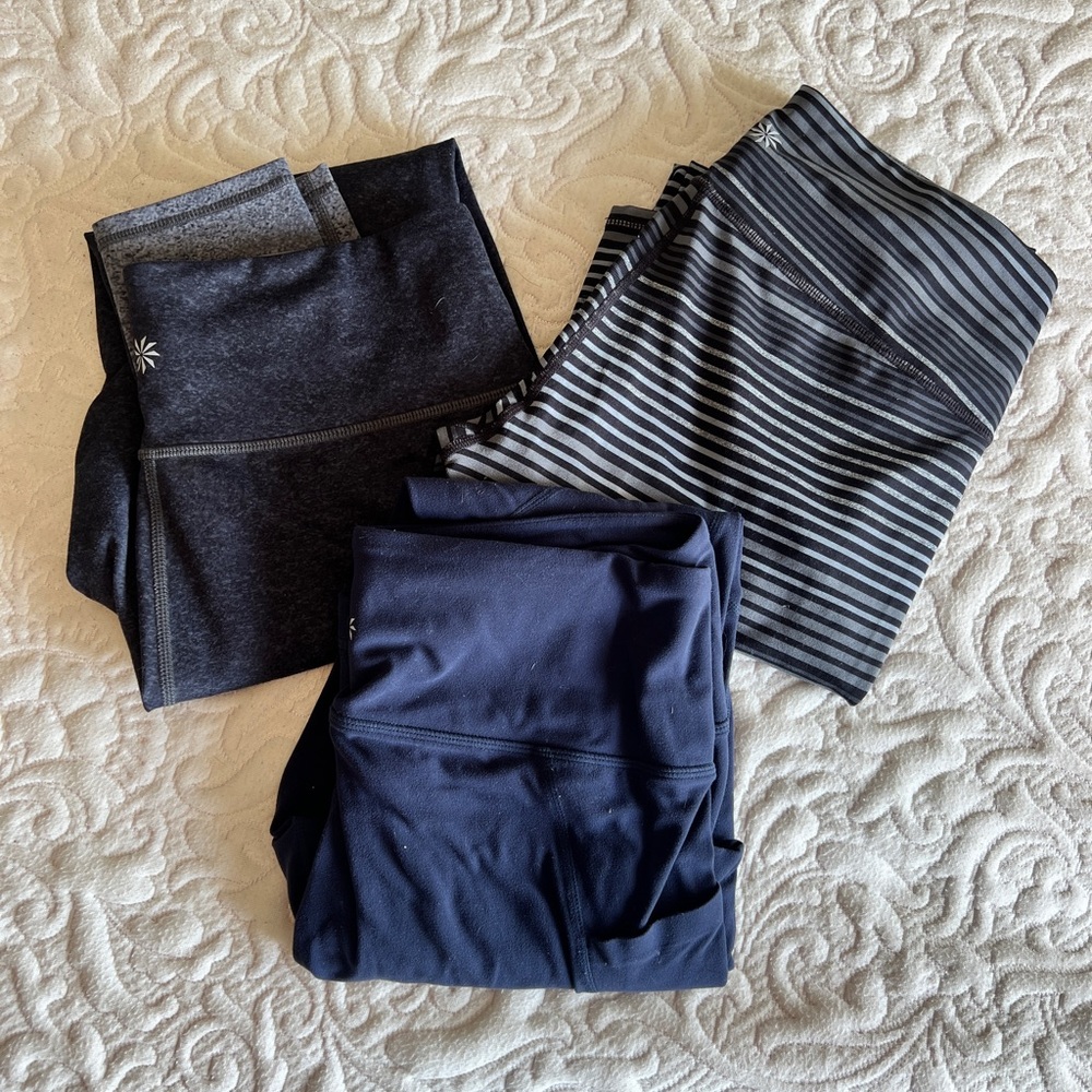 Set of 3 Athleta tights Size Medium